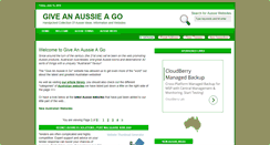 Desktop Screenshot of giveanaussieago.com