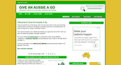 Desktop Screenshot of giveanaussieago.com.au